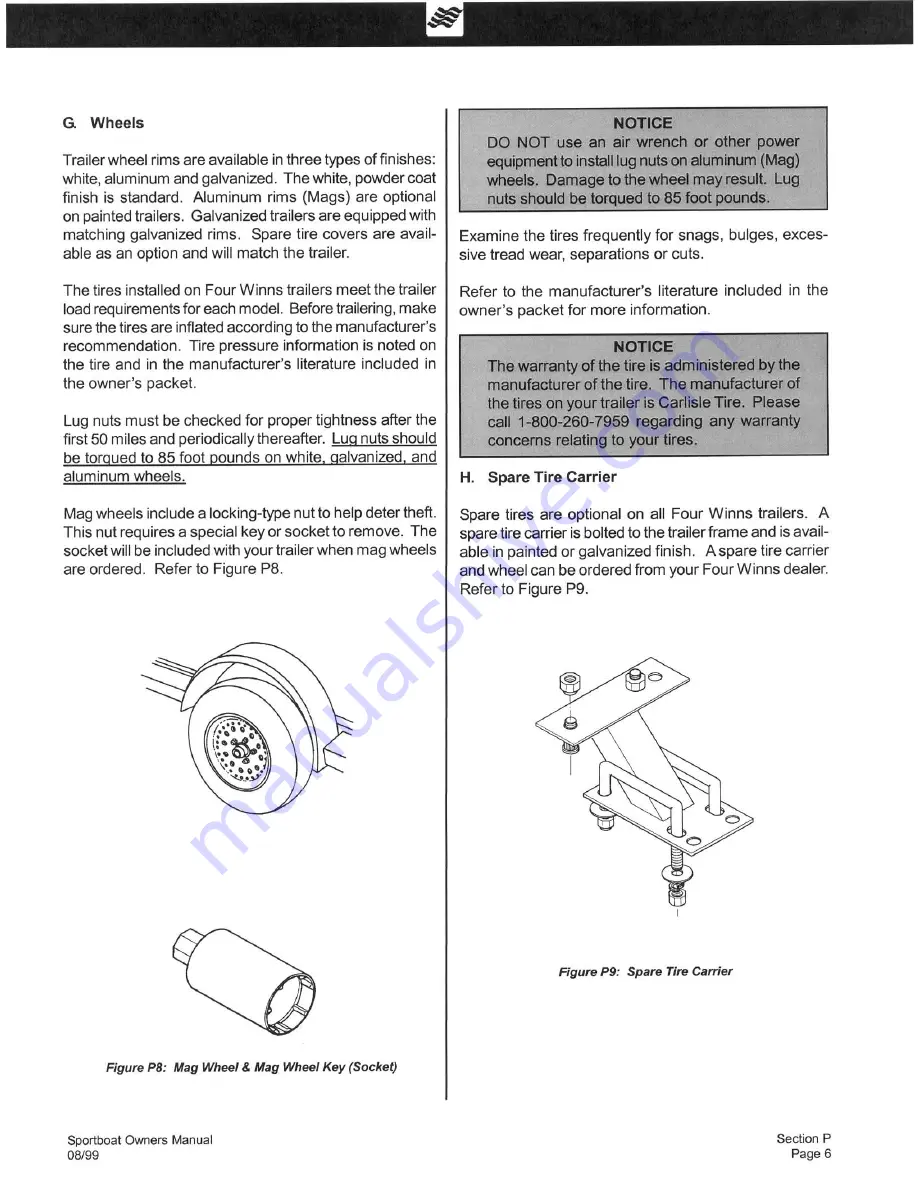 Four winns Horizon 170 Owner'S Manual Download Page 102