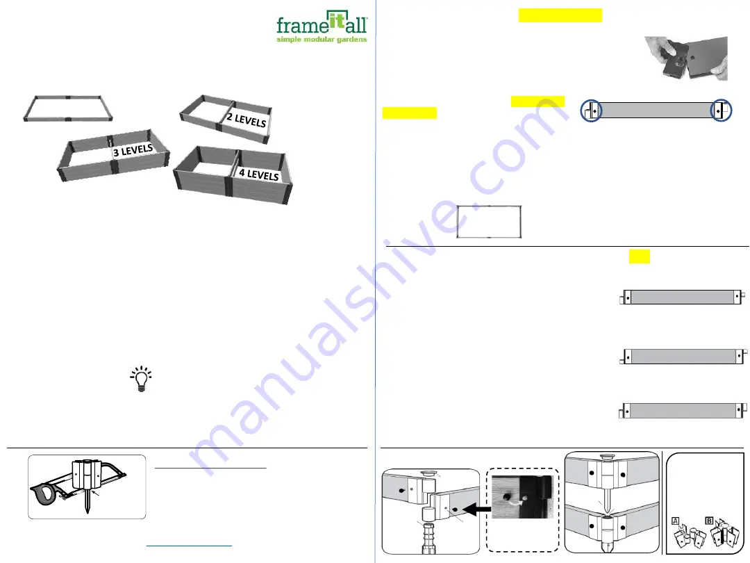 FRAME IT ALL 300001063 Quick Start Manual Download Page 1