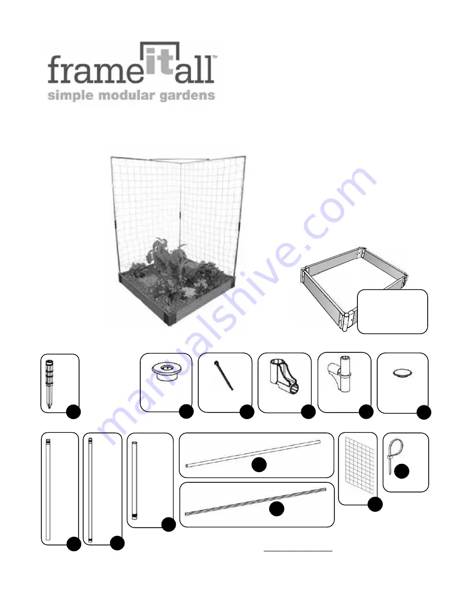 FRAME IT ALL Stack & Extend VEGGIE WALL Assembly Instructions Download Page 1