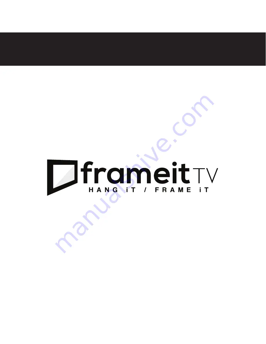 Frameit TV FRAME iT Instruction Manual Download Page 1