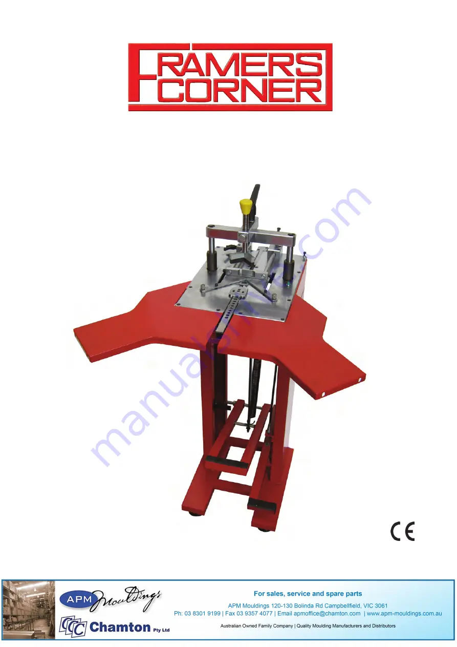 Framers Corner M3 Operator'S Manual Download Page 1