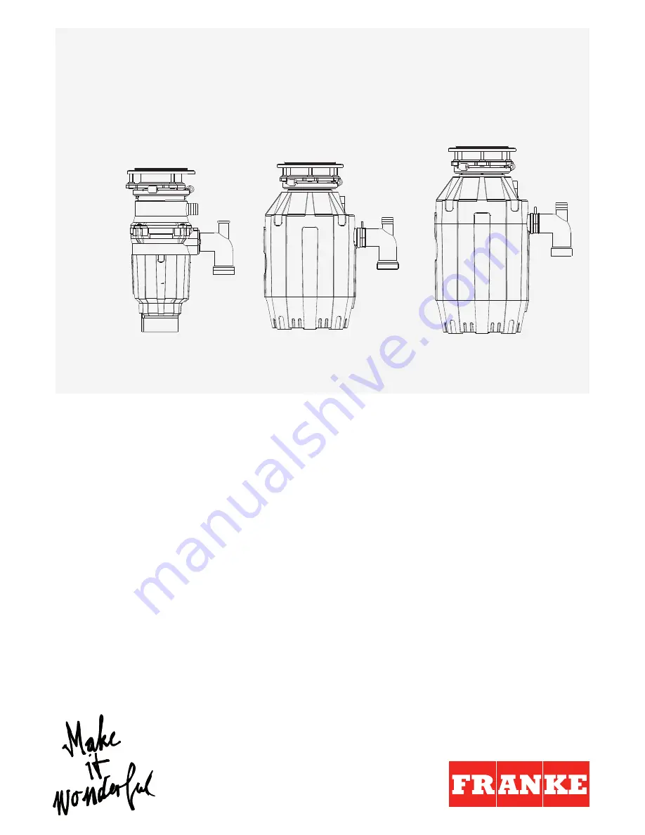 Franke TE-125 User And Installation Manual Download Page 1