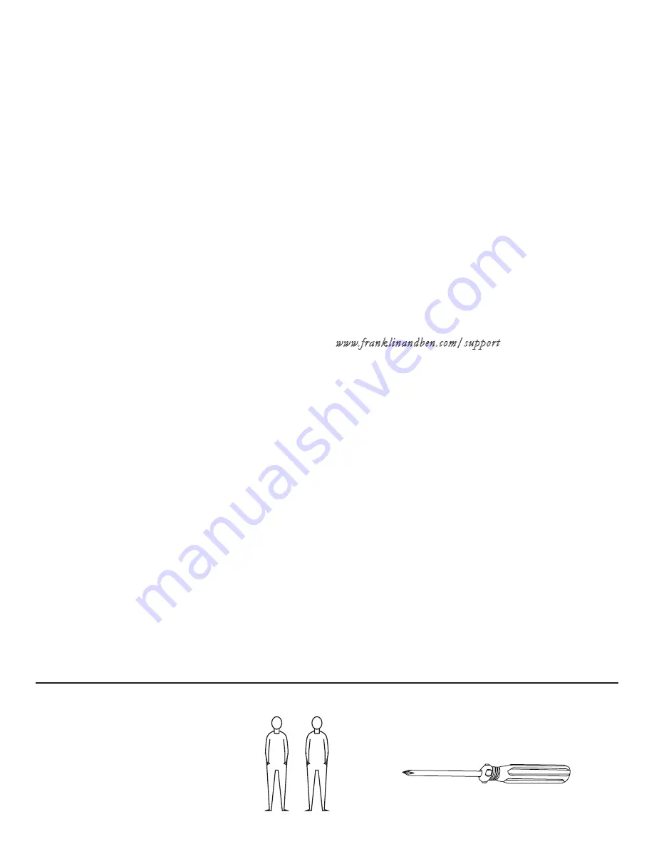 Franklin & Ben 7616 Assembly Instructions Manual Download Page 2