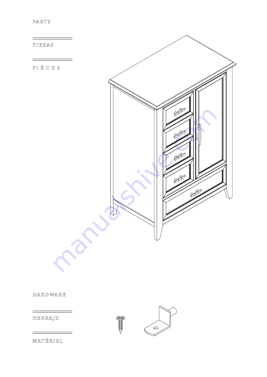 Franklin & Ben BECKETT CHIFFOROBE B14427 Скачать руководство пользователя страница 5