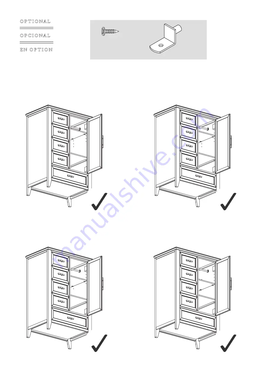 Franklin & Ben BECKETT CHIFFOROBE B14427 Скачать руководство пользователя страница 9