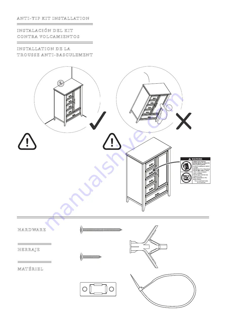 Franklin & Ben BECKETT CHIFFOROBE B14427 Скачать руководство пользователя страница 10