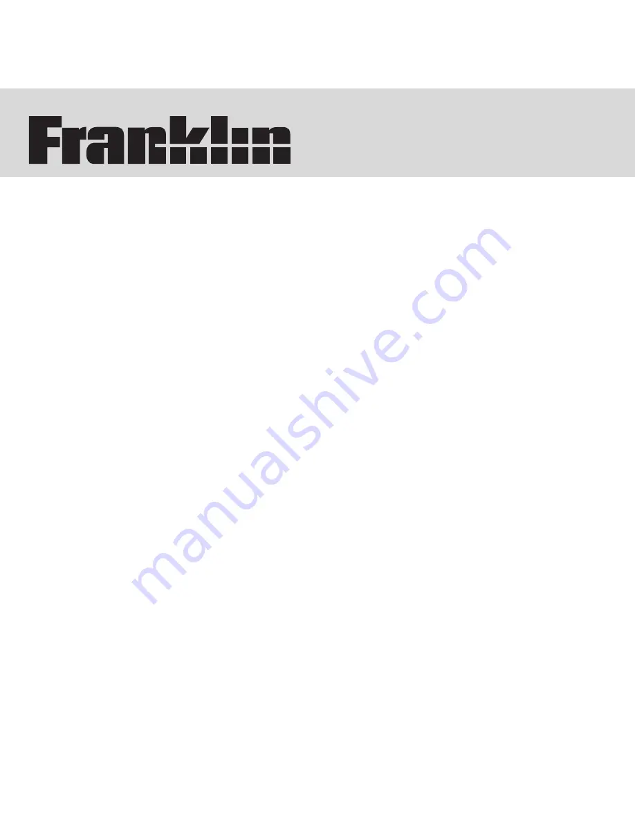 Franklin DMQ-440N User Manual Download Page 1