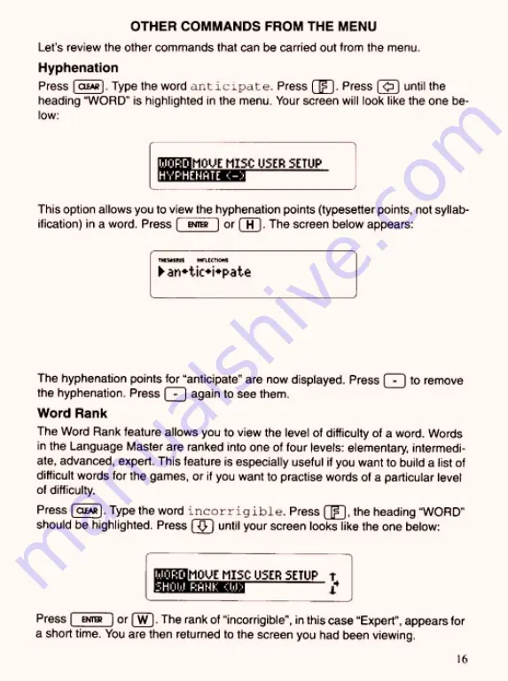 Franklin Language Master QLM-2200 User Manual Download Page 17