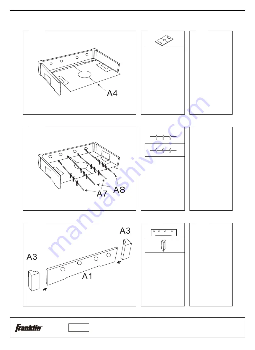 Franklin PRO KICK FOOSBALL 55206 Assembly Instructions Manual Download Page 4