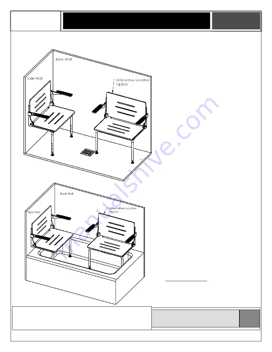 Freedom Showers LIFESTYLE & WELLNESS Silhouette Comfort Plus Installation Instructions Manual Download Page 2