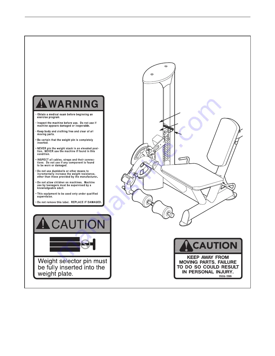 Freemotion EPIC LEG EXTENSION GZFI8013.6 Owner'S Manual Download Page 4