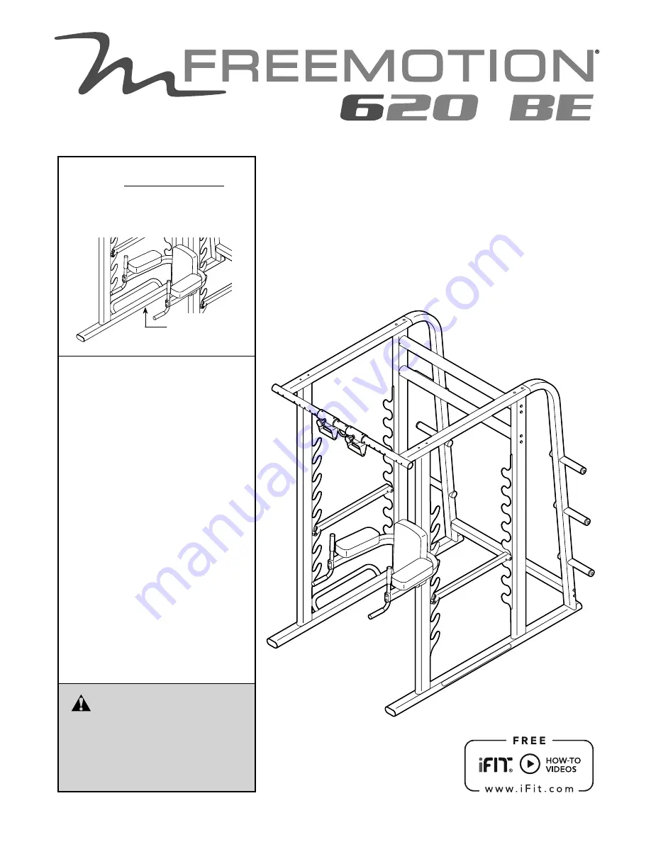 Freemotion 620 BE User Manual Download Page 1