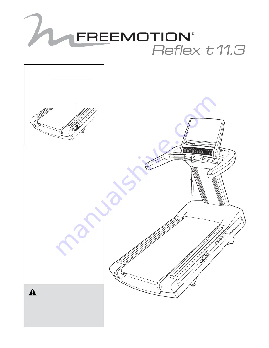 Freemotion FMTL39813.2 User Manual Download Page 1