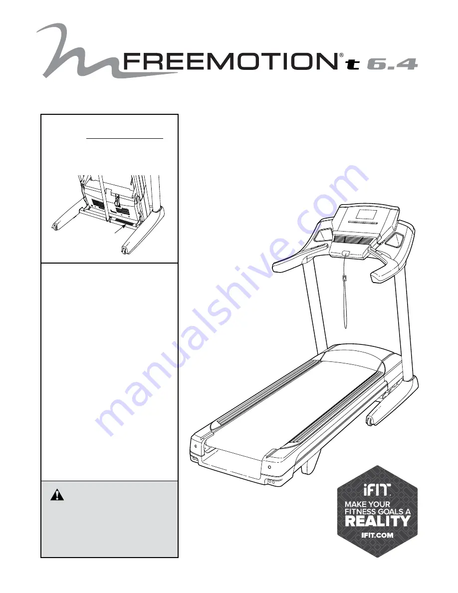 Freemotion t 6.4 User Manual Download Page 1