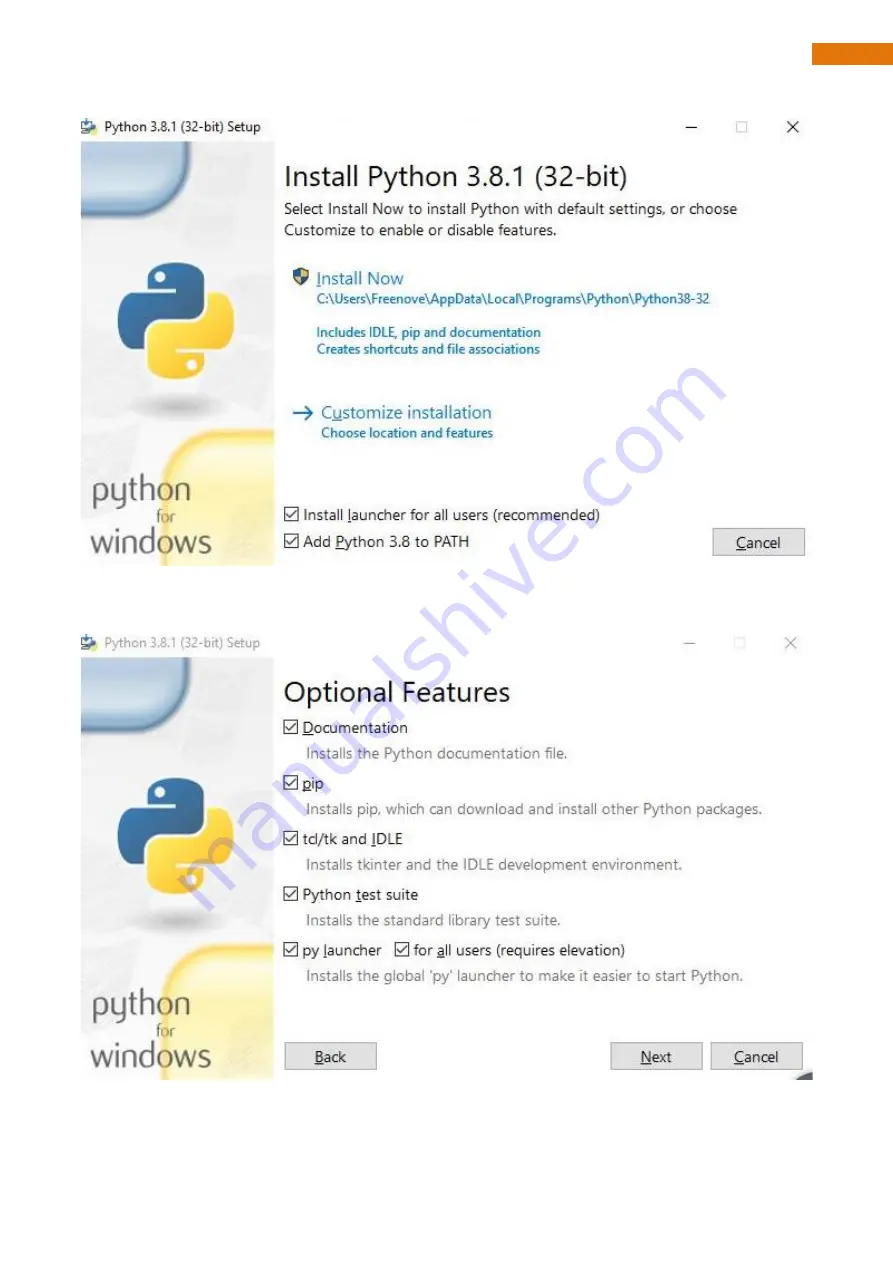 Freenove Raspberry Pi 2 Model B Manual Download Page 103