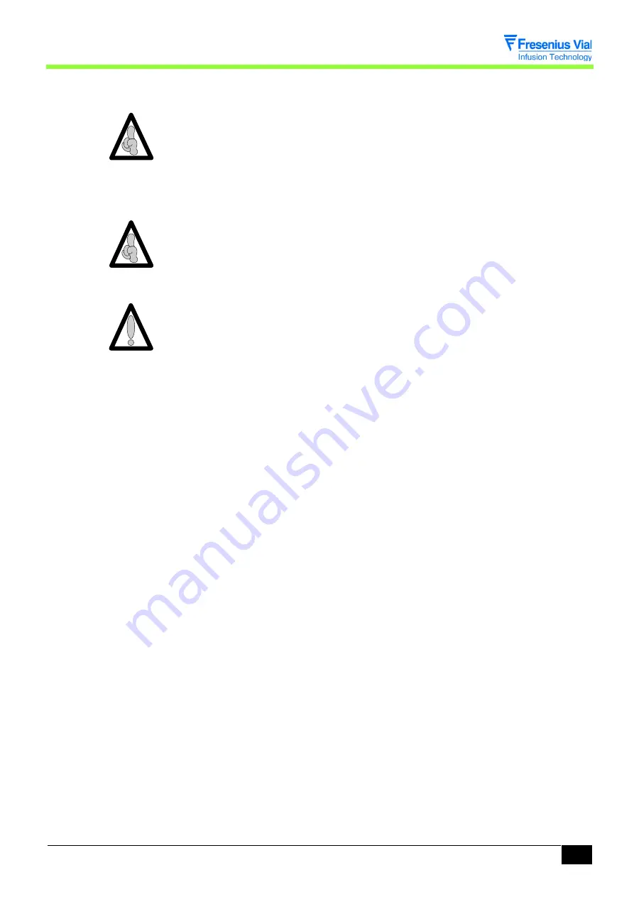 Fresenius Kabi OPTIMA PT-VS-S Technical Manual Download Page 63