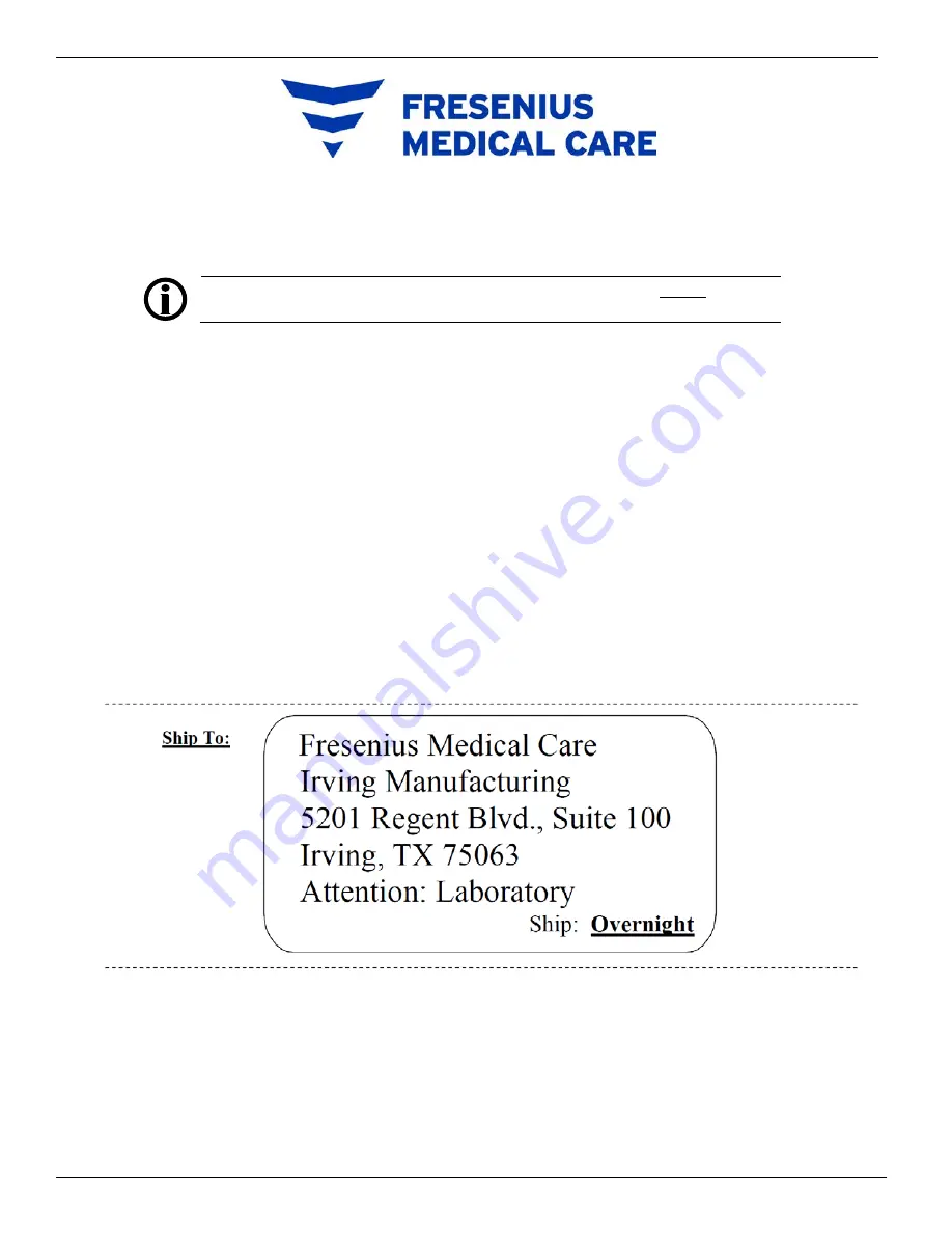 Fresenius Medical Care 460018 Operator'S Manual Download Page 69