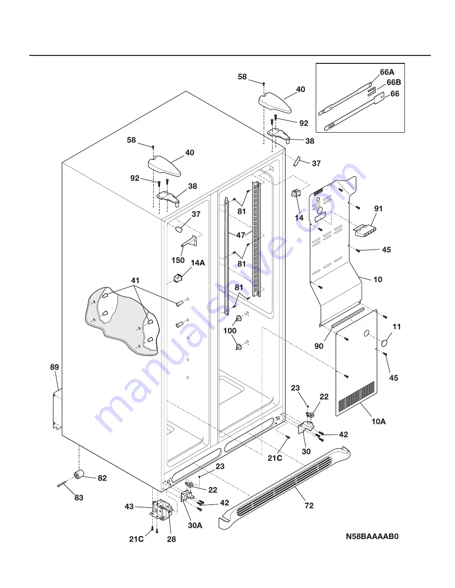 Frigidaire Electrolux FRS26HF6B Parts Catalog Download Page 6