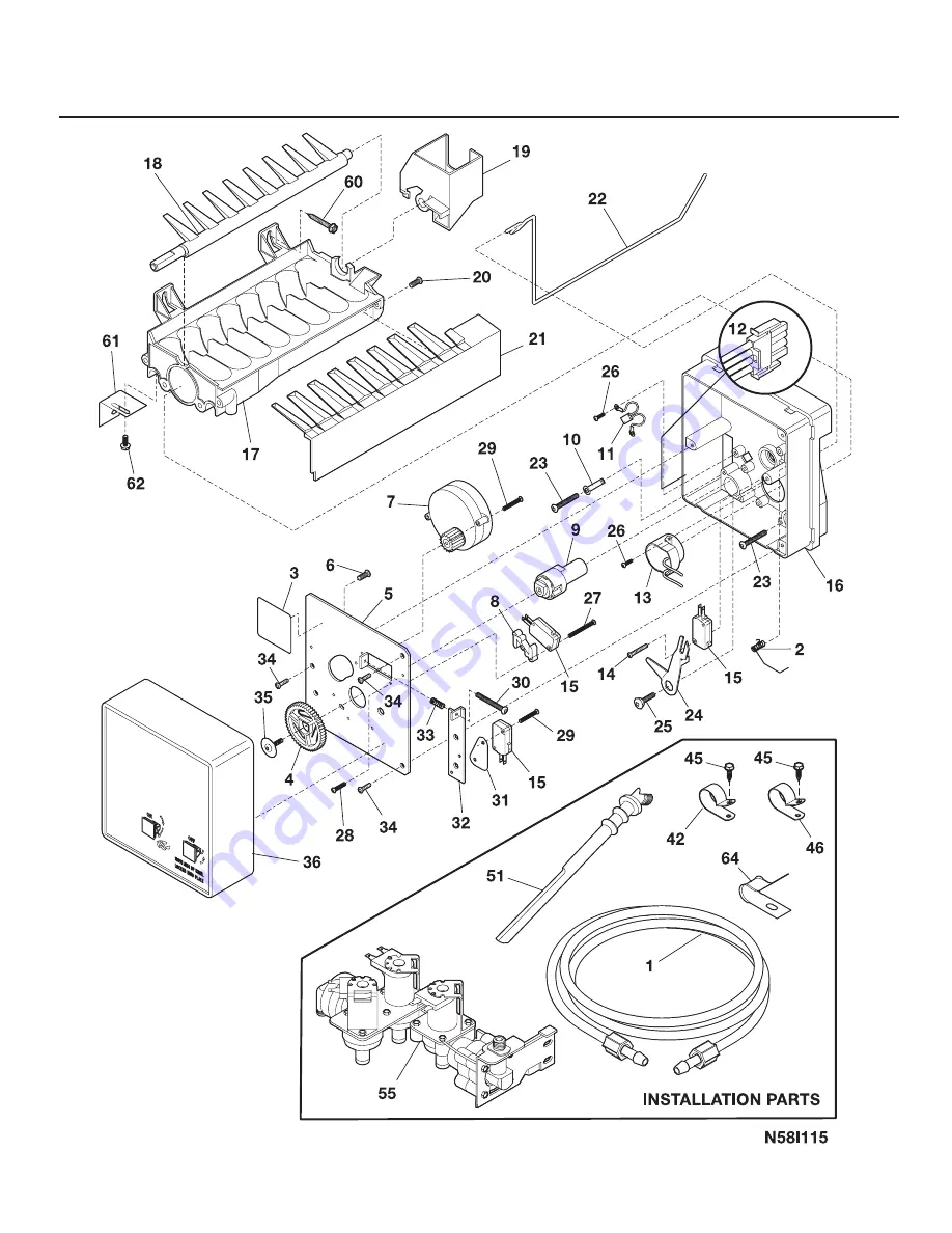 Frigidaire Electrolux FRS26HF6B Parts Catalog Download Page 18