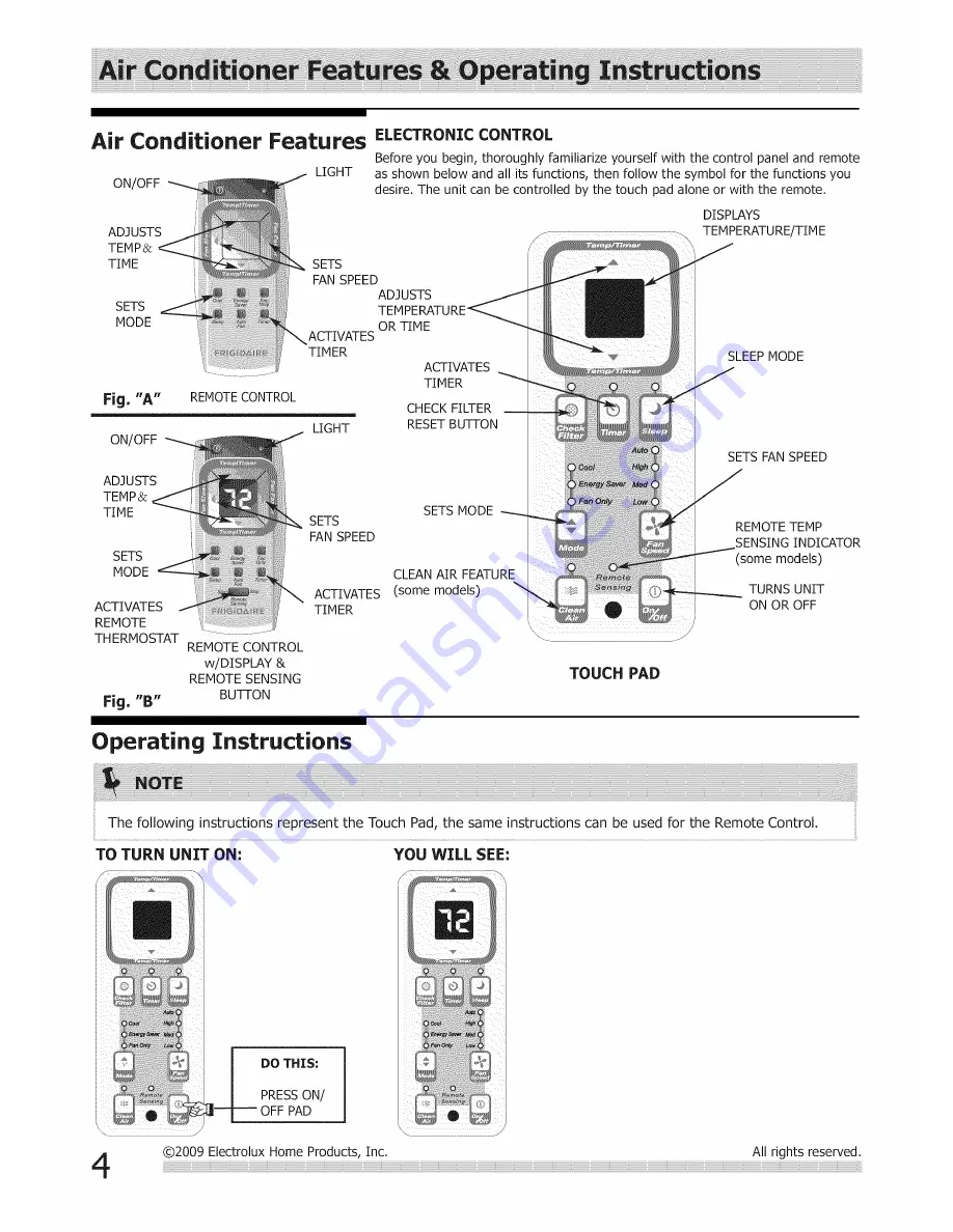 Frigidaire 2020211A0671 Скачать руководство пользователя страница 4