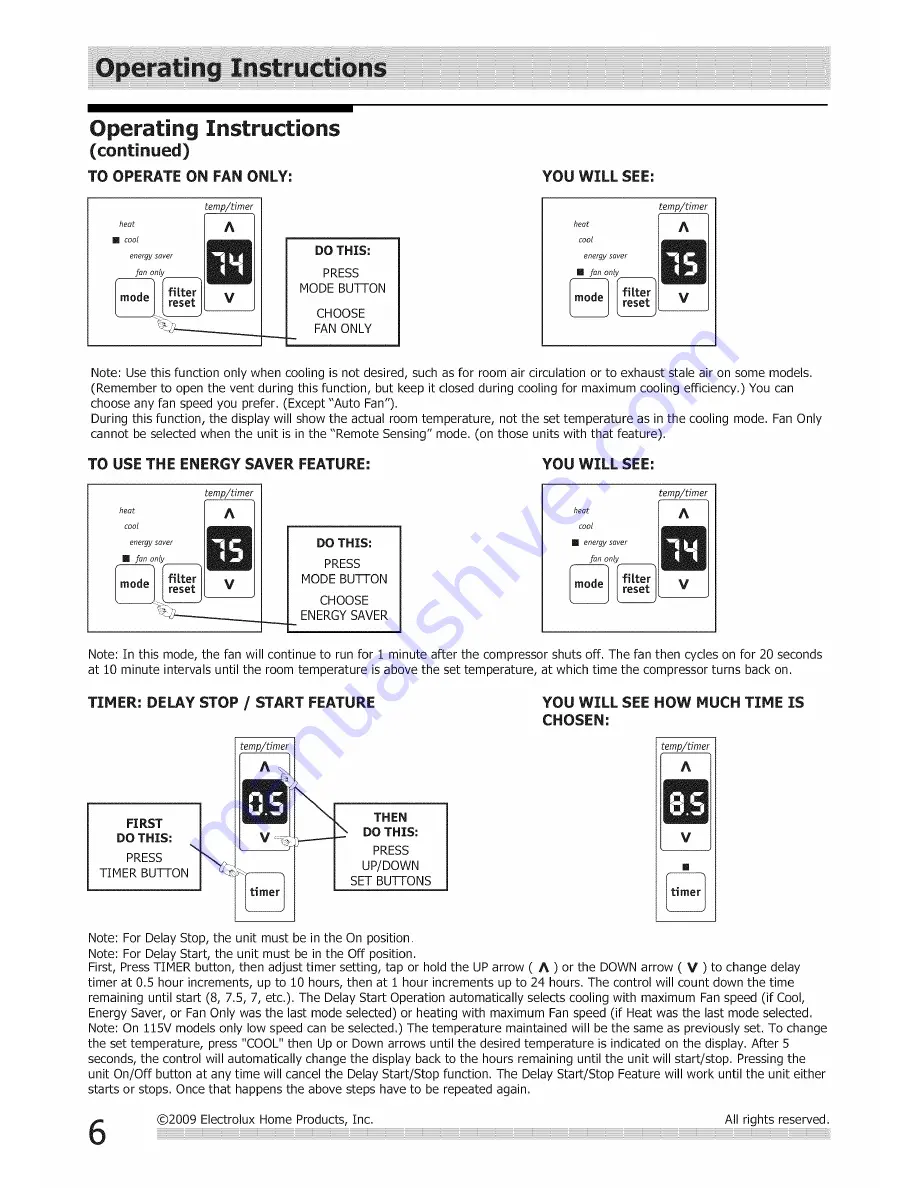 Frigidaire 2020213A0497 Скачать руководство пользователя страница 6