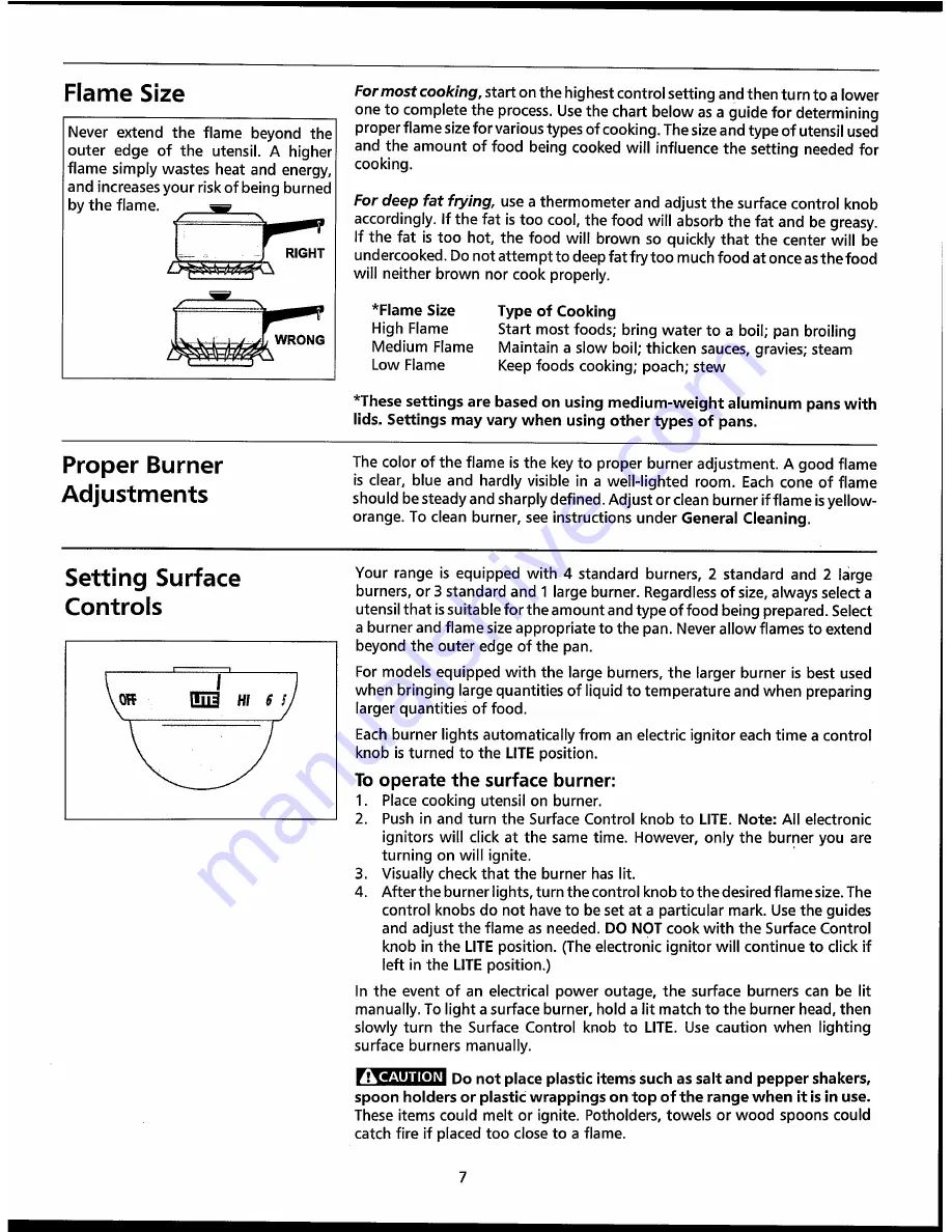 Frigidaire 316000281 Owner'S Manual Download Page 7