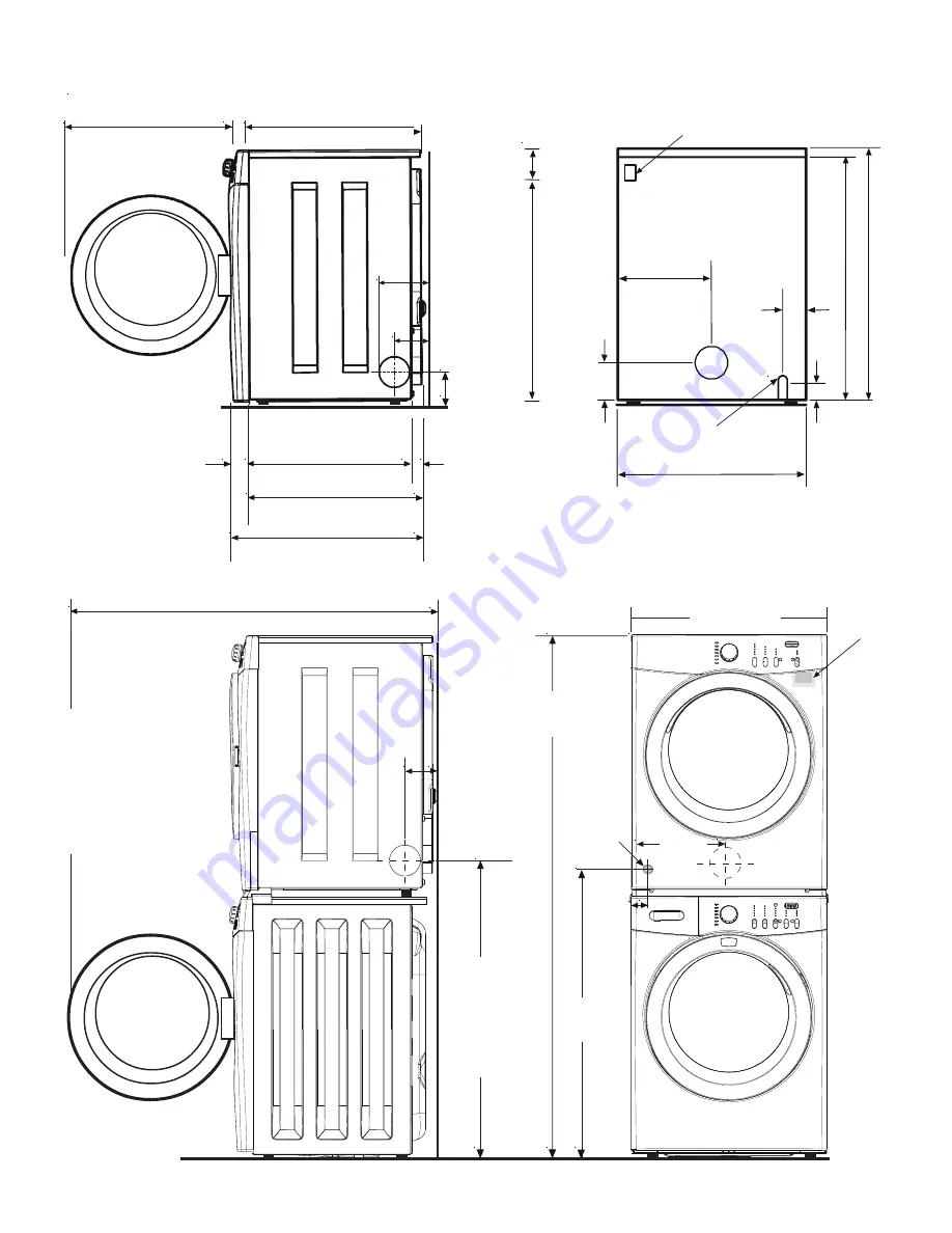 Frigidaire AEQ6700FE - AffinityTM 5.8 Cu. Ft. Dryera Installation Instructions Manual Download Page 15