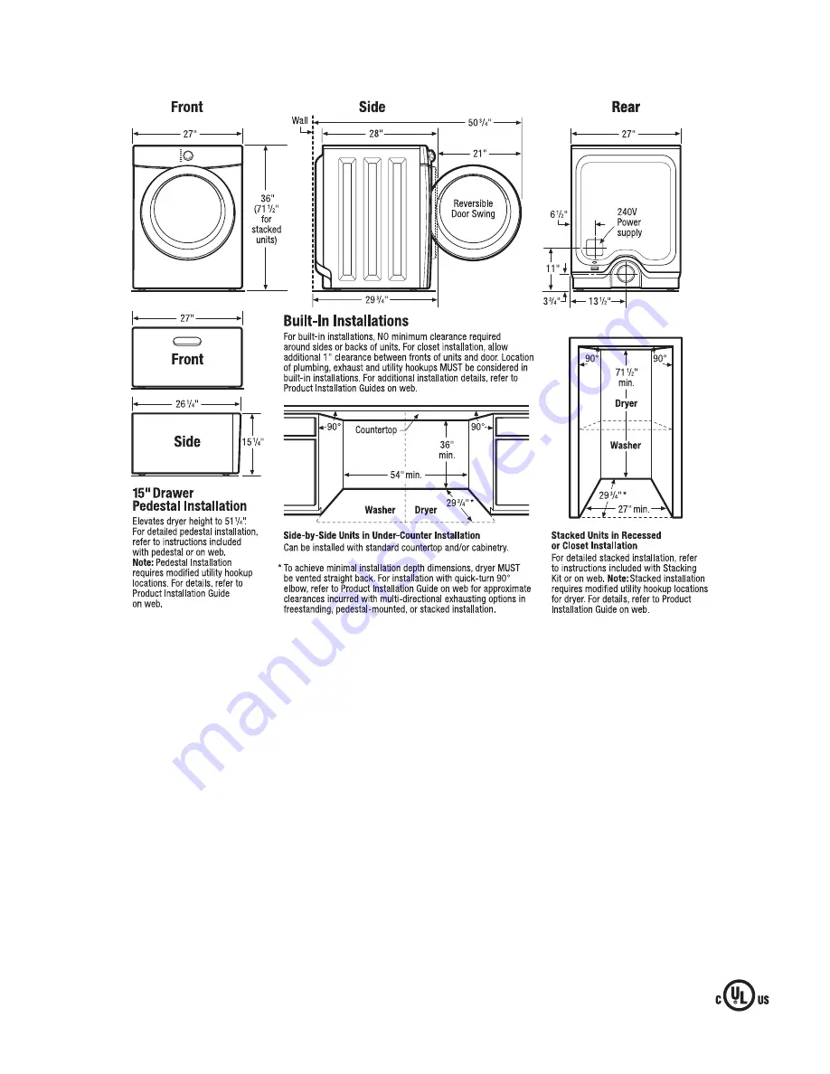 Frigidaire Affinity FAQE7077K W Скачать руководство пользователя страница 2