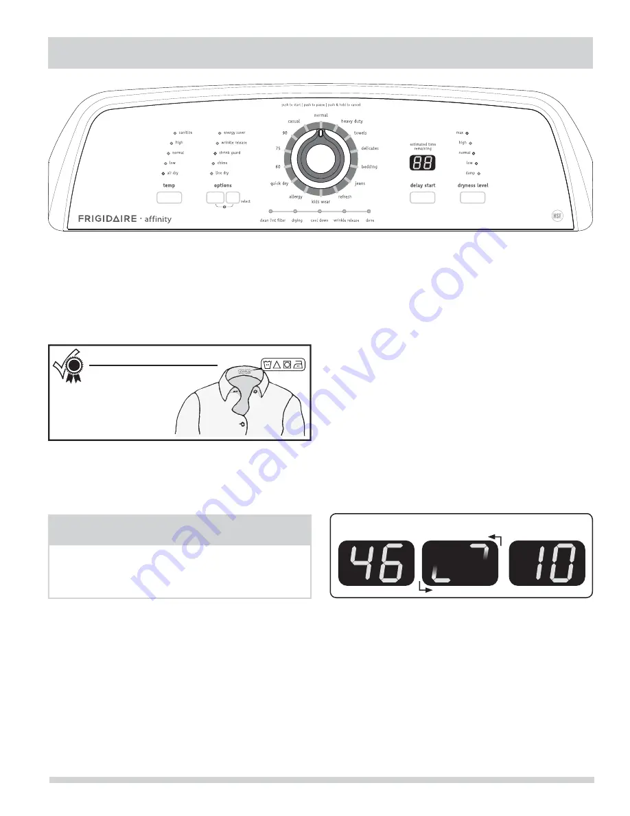 Frigidaire affinity Use & Care Manual Download Page 29