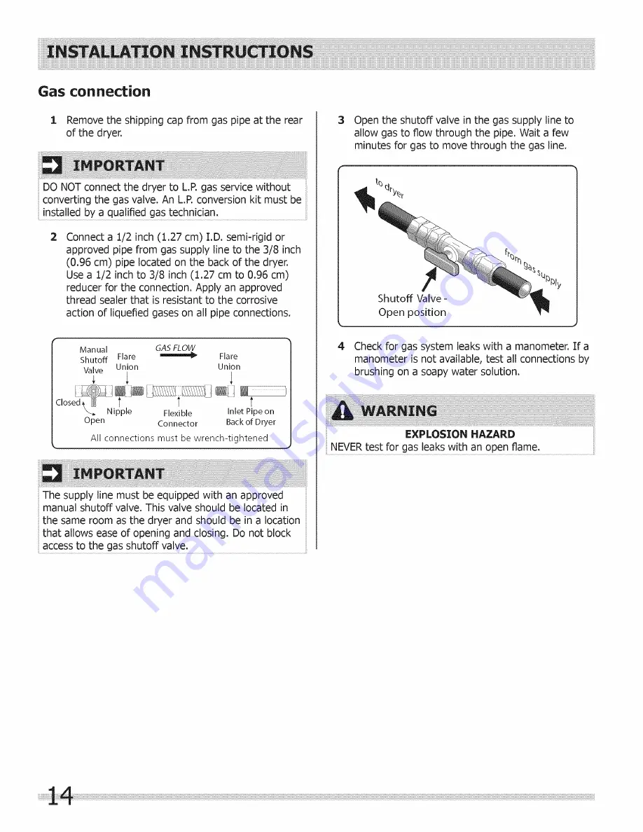 Frigidaire BAQE7073KW0 Installation Manual Download Page 14