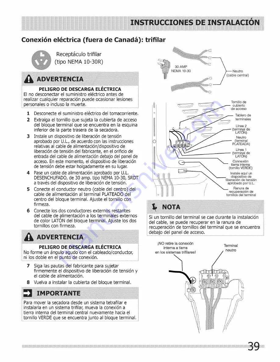 Frigidaire BAQE7073KW0 Installation Manual Download Page 39