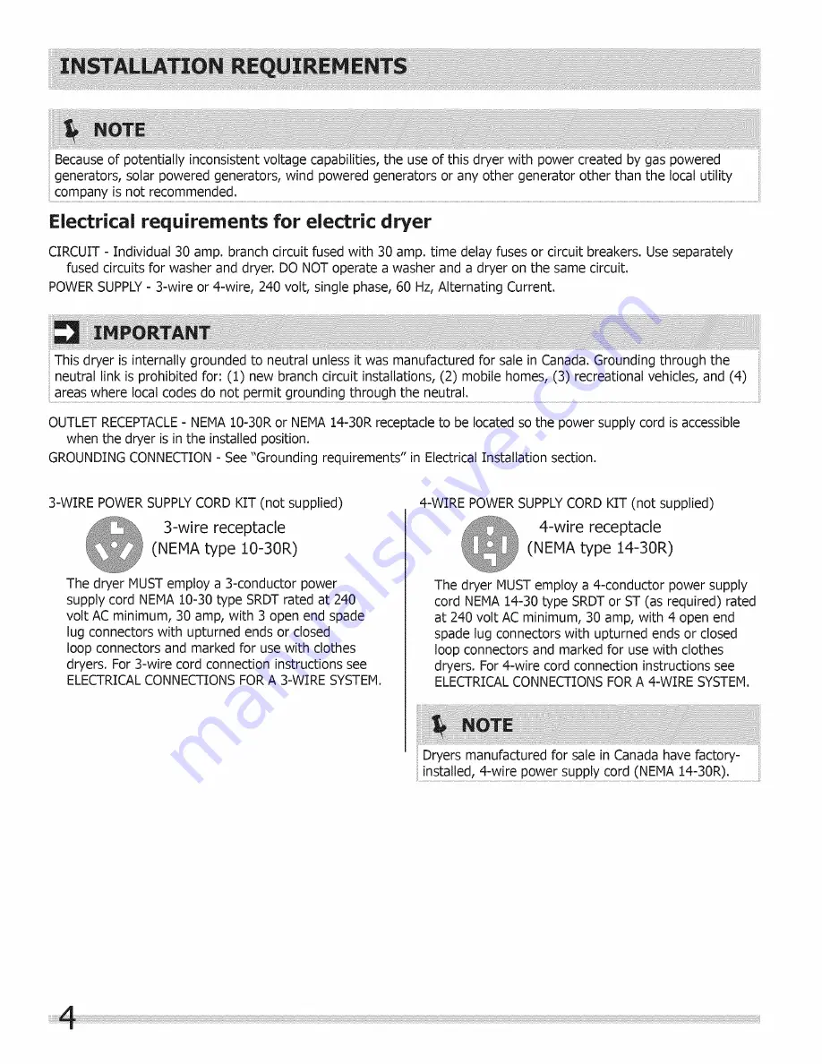 Frigidaire BAQG7073KW0 Installation Manual Download Page 4