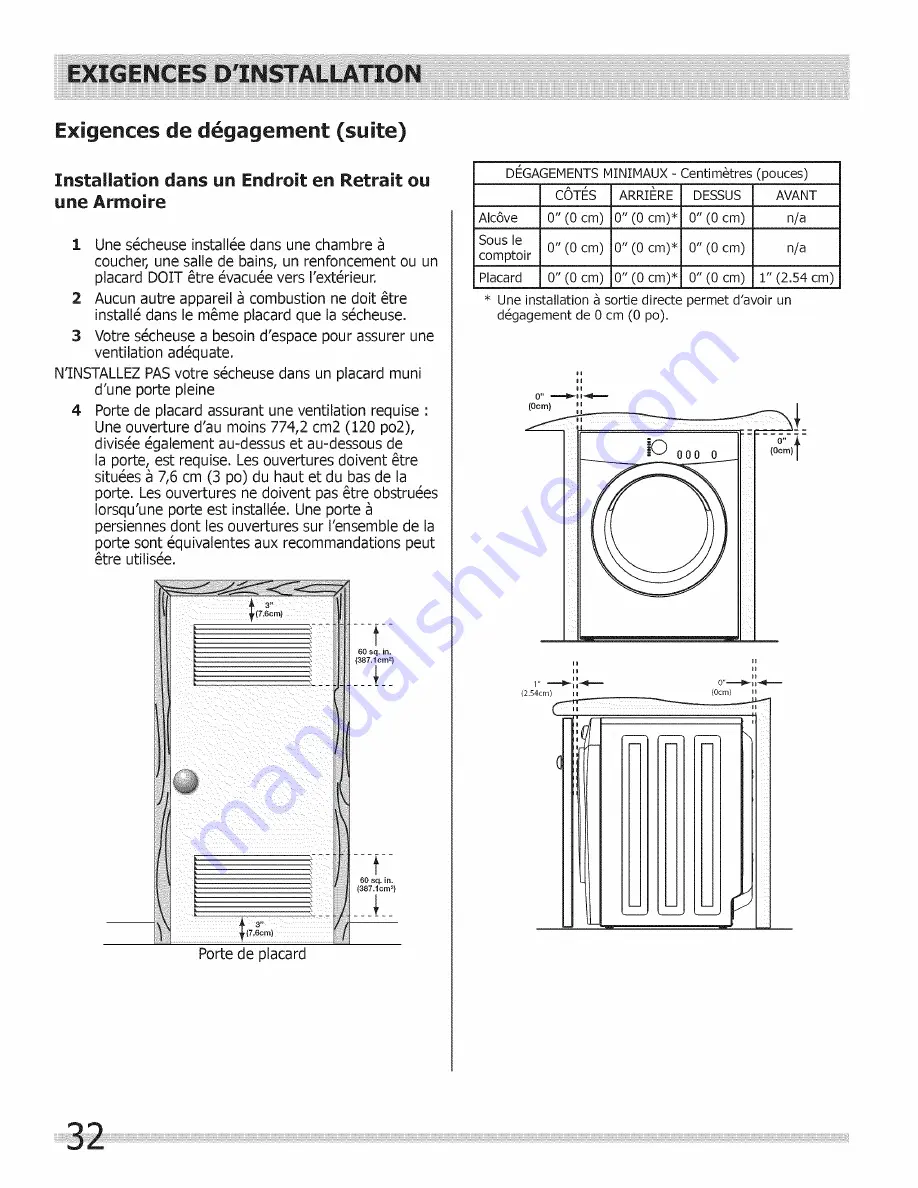 Frigidaire BAQG7073KW0 Installation Manual Download Page 32