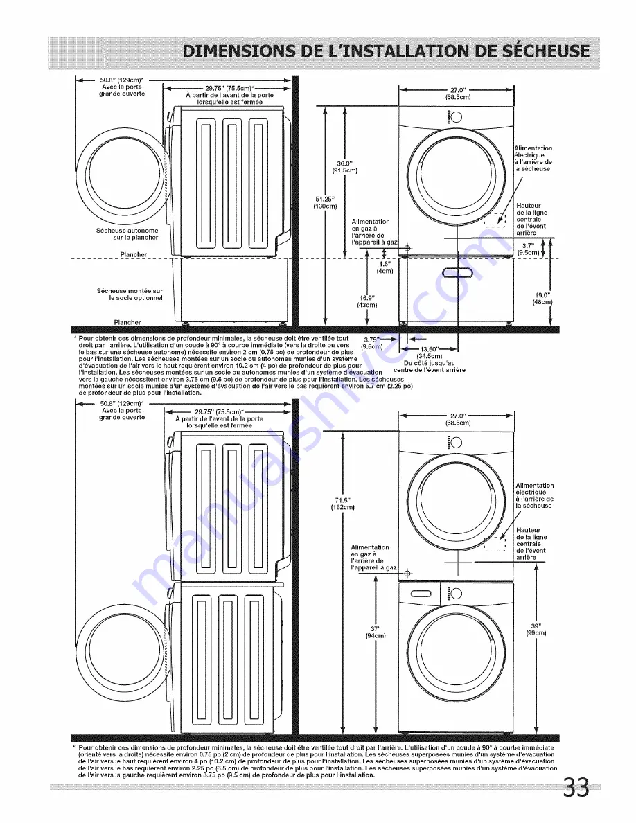 Frigidaire BAQG7073KW0 Installation Manual Download Page 33