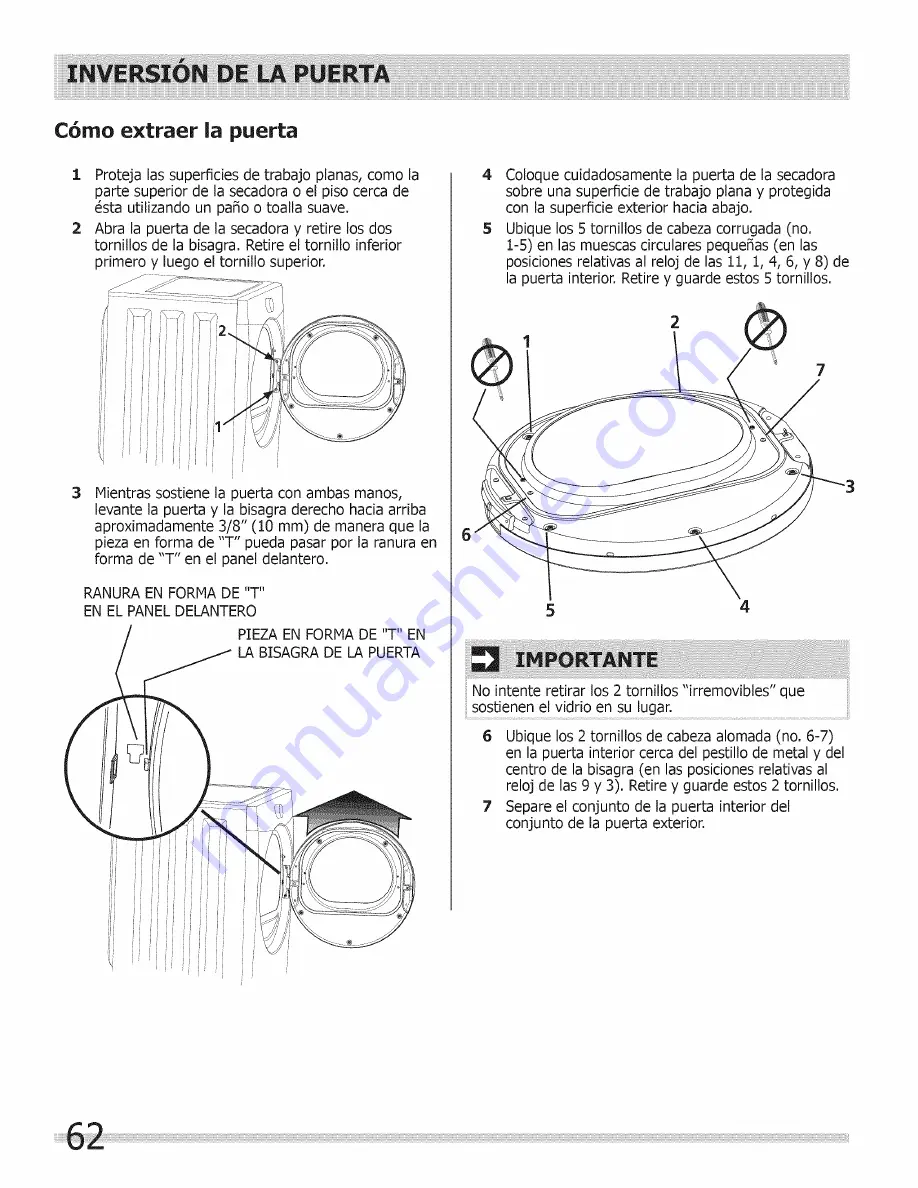 Frigidaire BAQG7073KW0 Скачать руководство пользователя страница 62