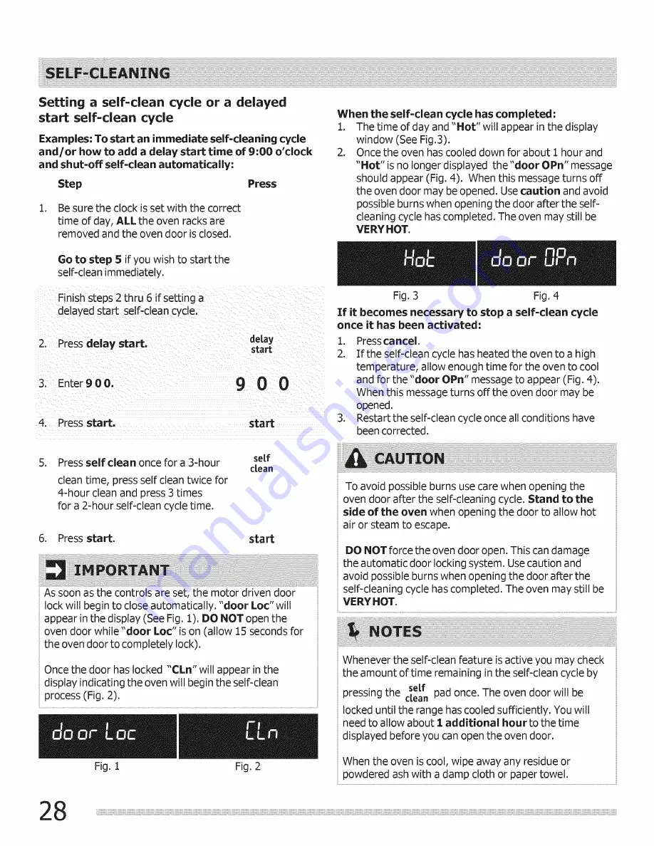 Frigidaire BGEF3044KFA Use & Care Manual Download Page 28