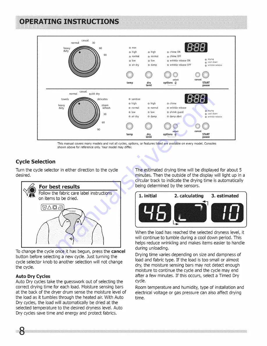 Frigidaire CASE7021NW0 Скачать руководство пользователя страница 8