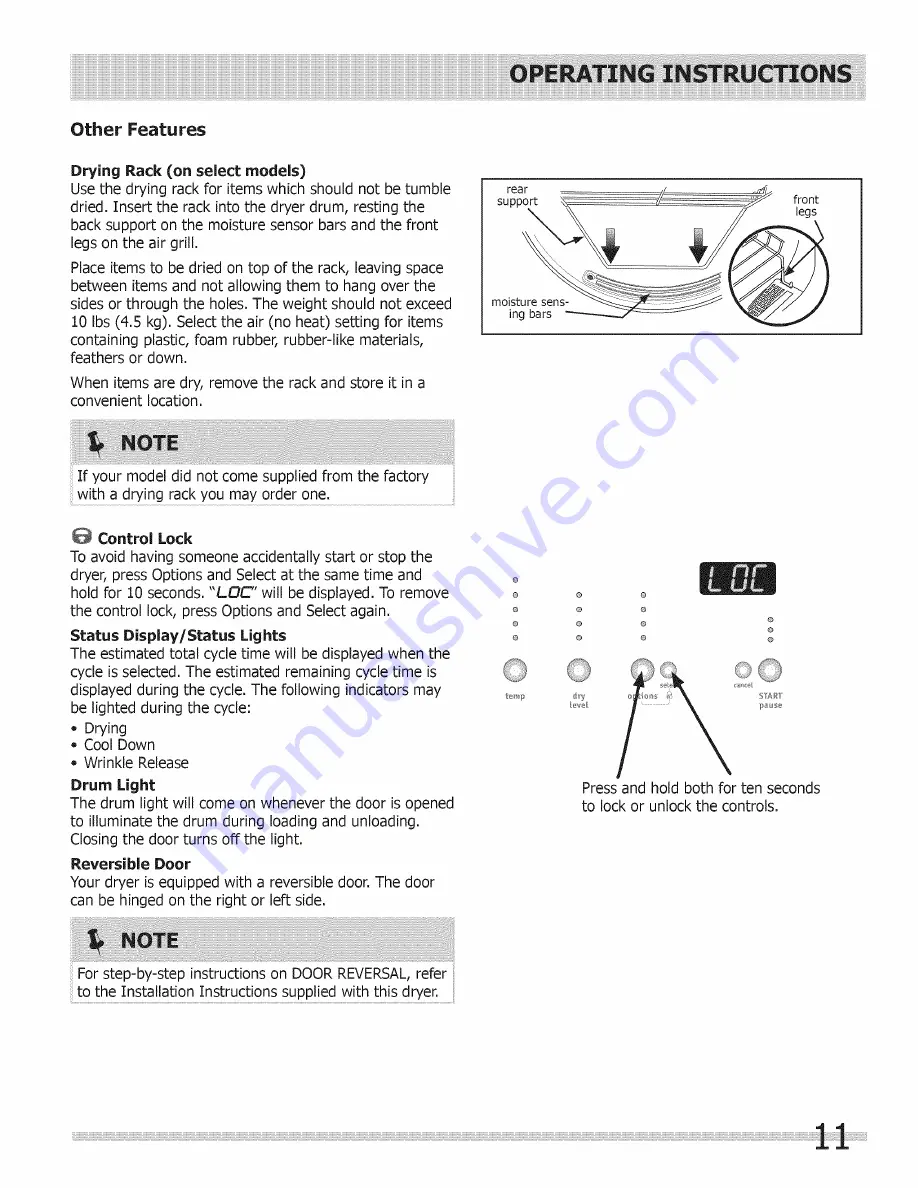 Frigidaire CASE7021NW0 Скачать руководство пользователя страница 11