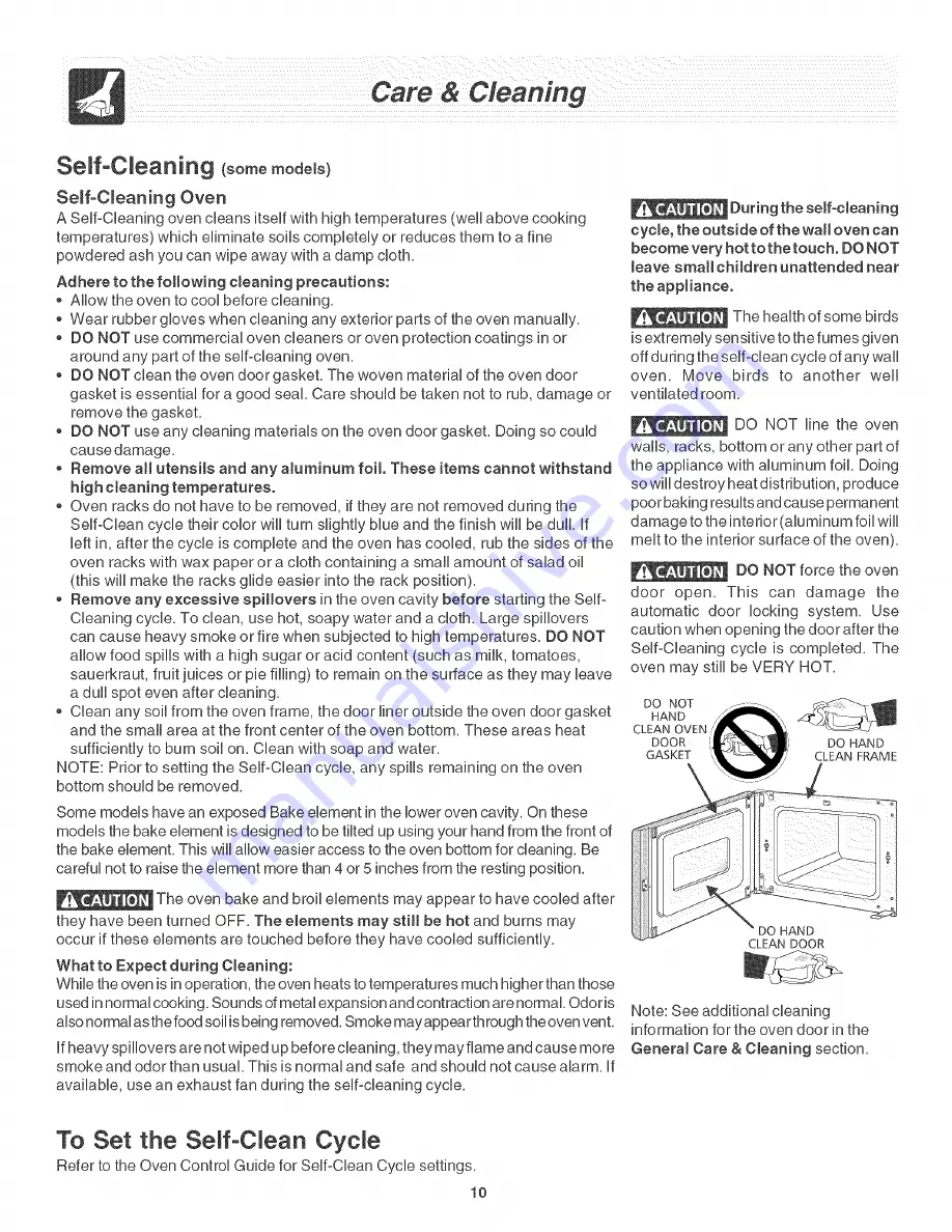 Frigidaire CFEB27S2FB2 Use & Care Manual Download Page 10