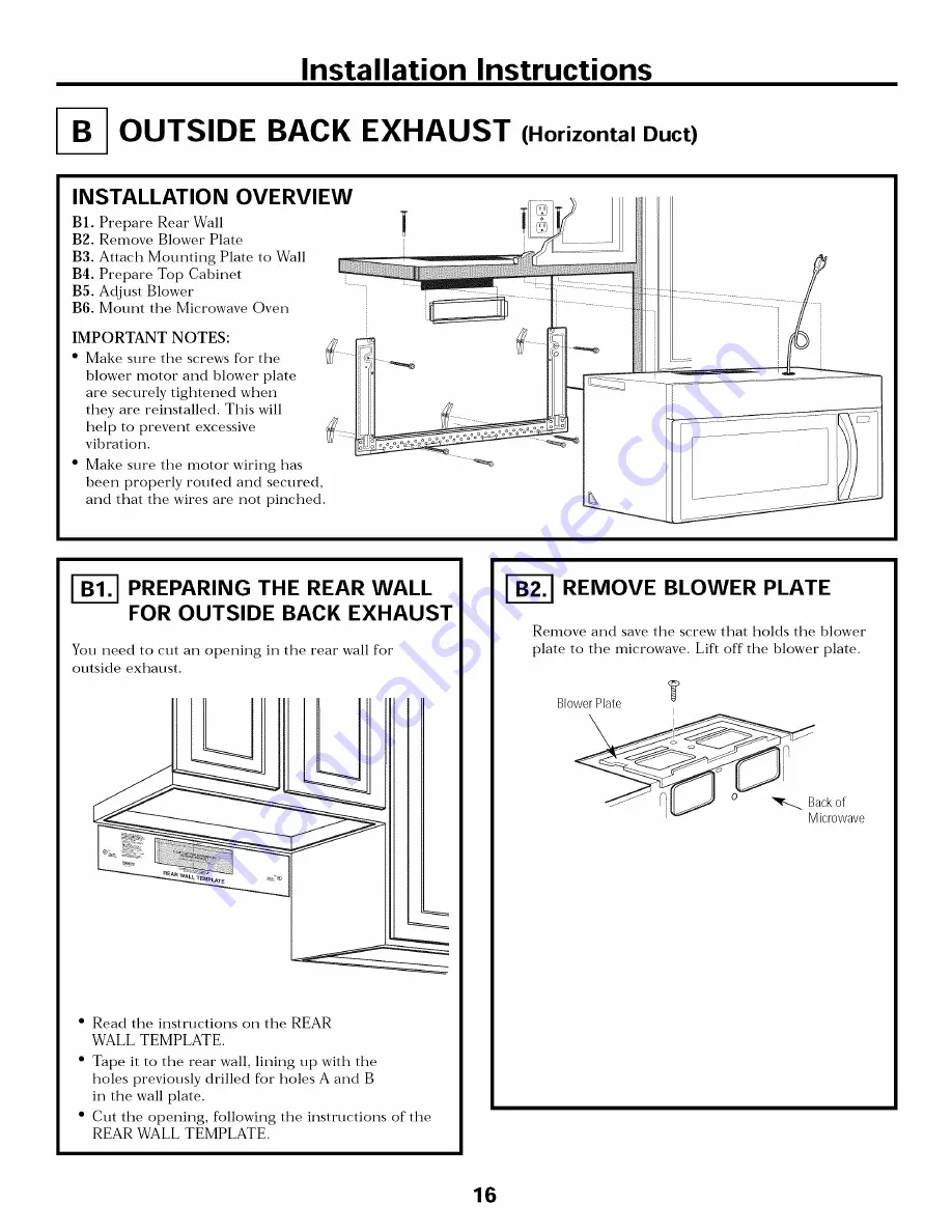 Frigidaire CFMV152CLBA Installation Instructions Manual Download Page 16