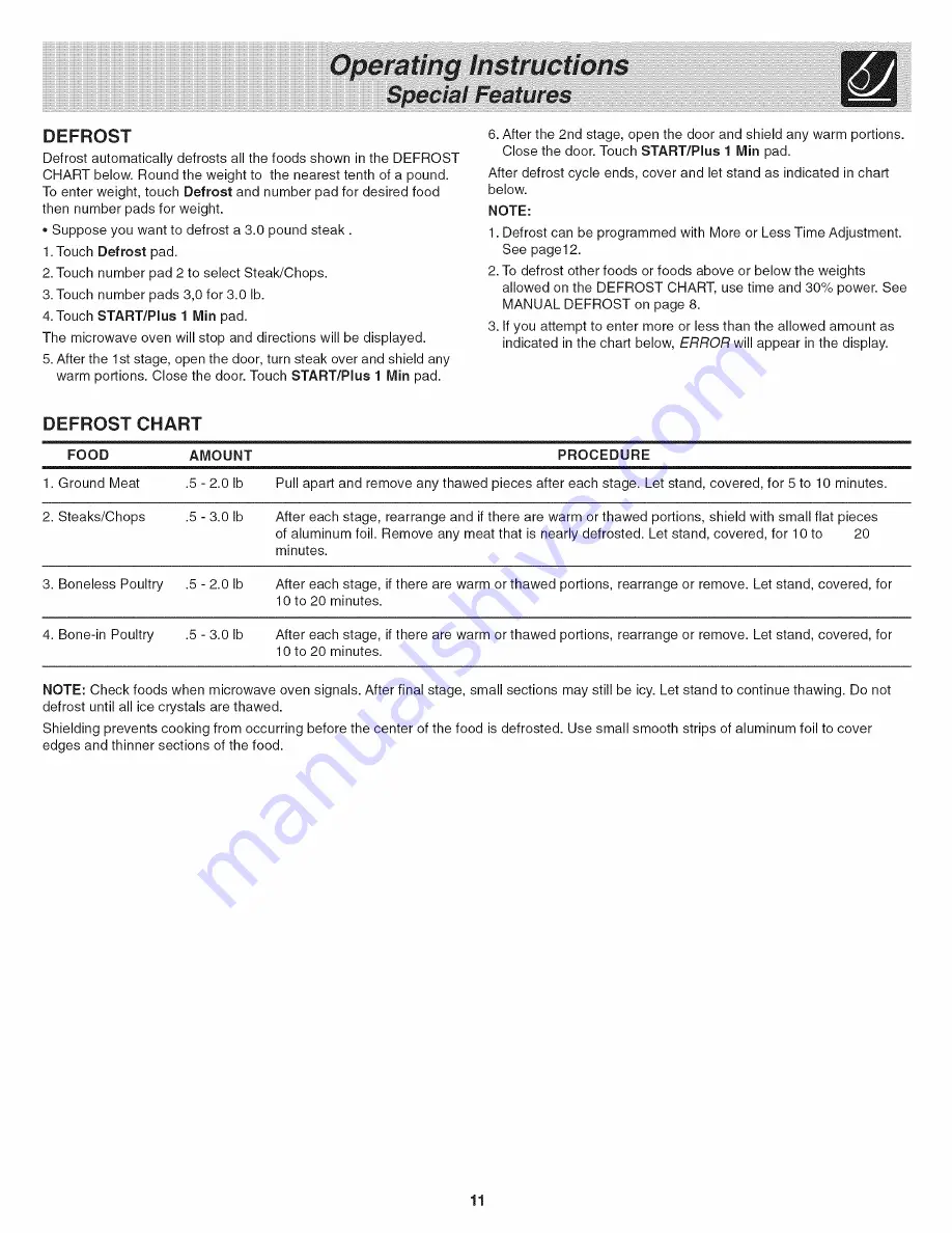 Frigidaire CFMV156DB Скачать руководство пользователя страница 11