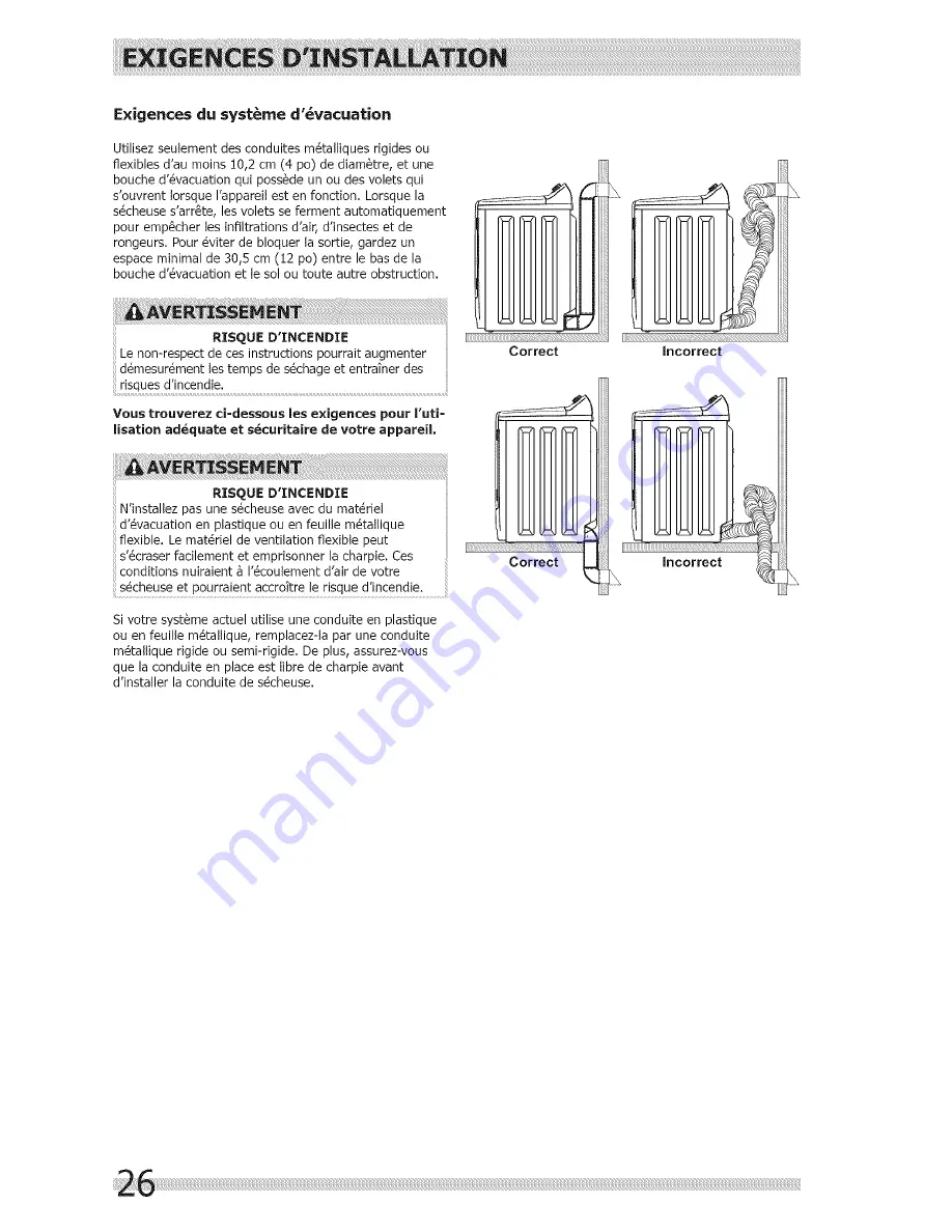 Frigidaire CFRE1001PW0 Скачать руководство пользователя страница 26