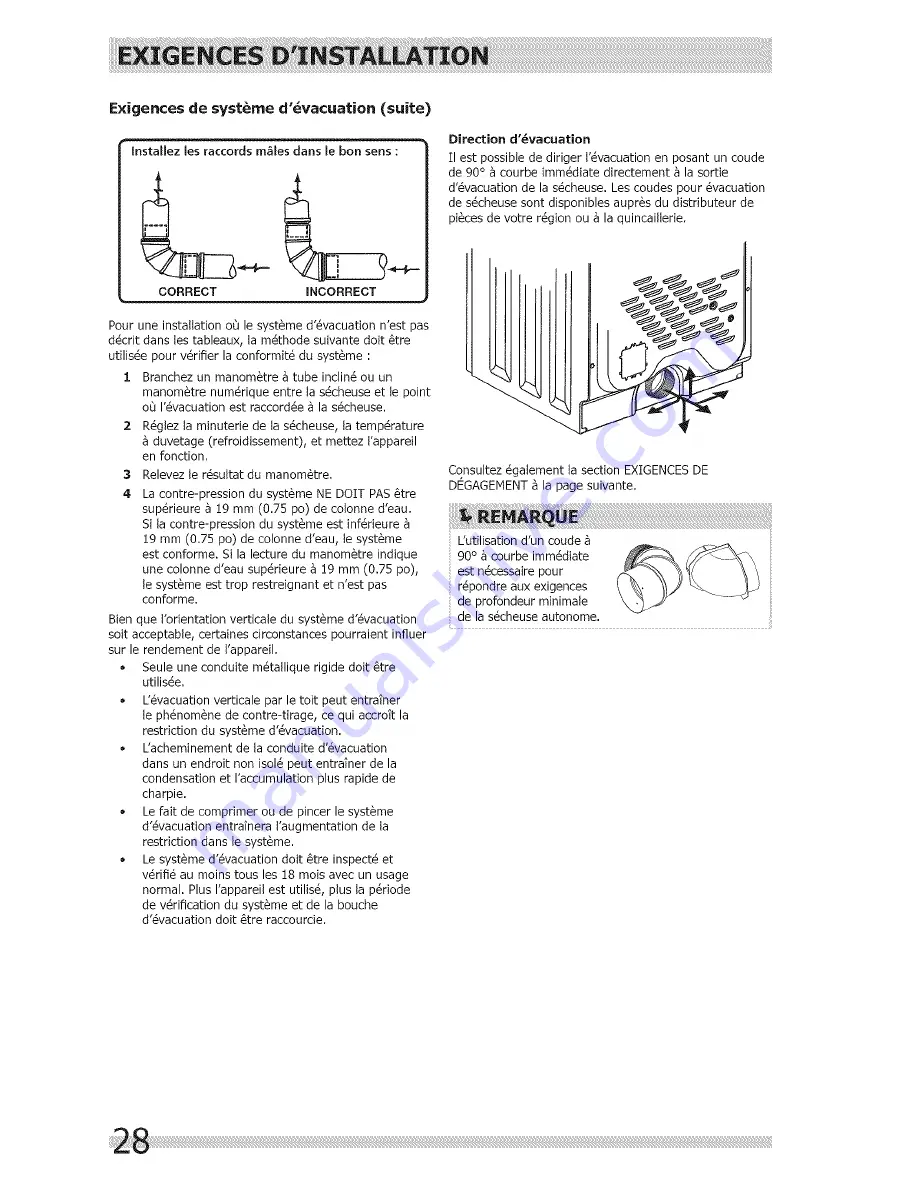 Frigidaire CFRE1001PW0 Installation Manual Download Page 28