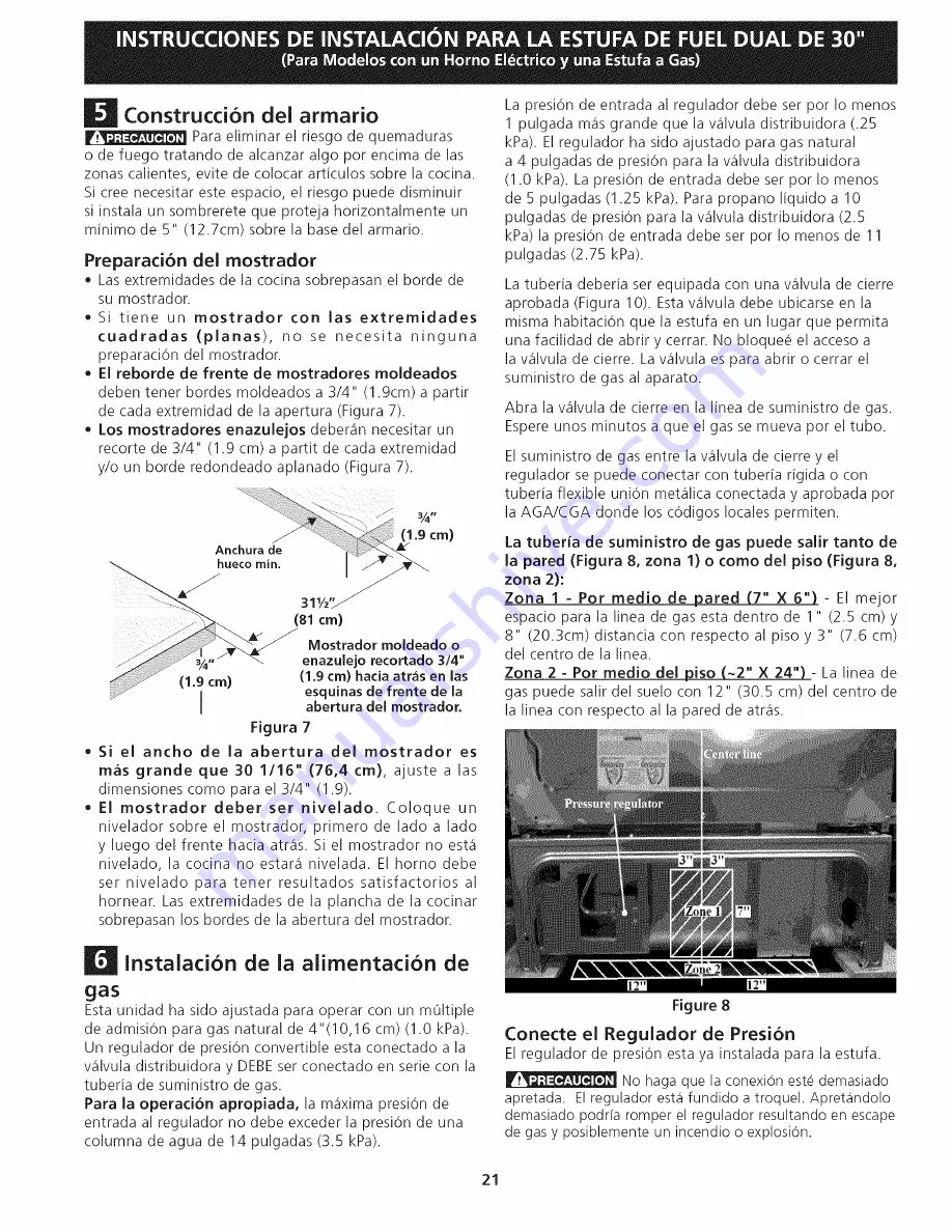 Frigidaire CGDS3065KF6 Installation Instructions Manual Download Page 21