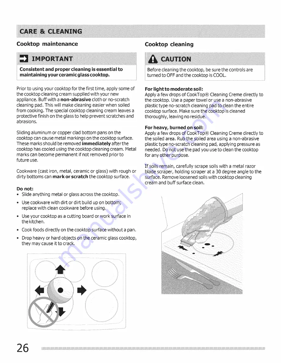 Frigidaire CGEF3031KBB Use & Care Manual Download Page 26