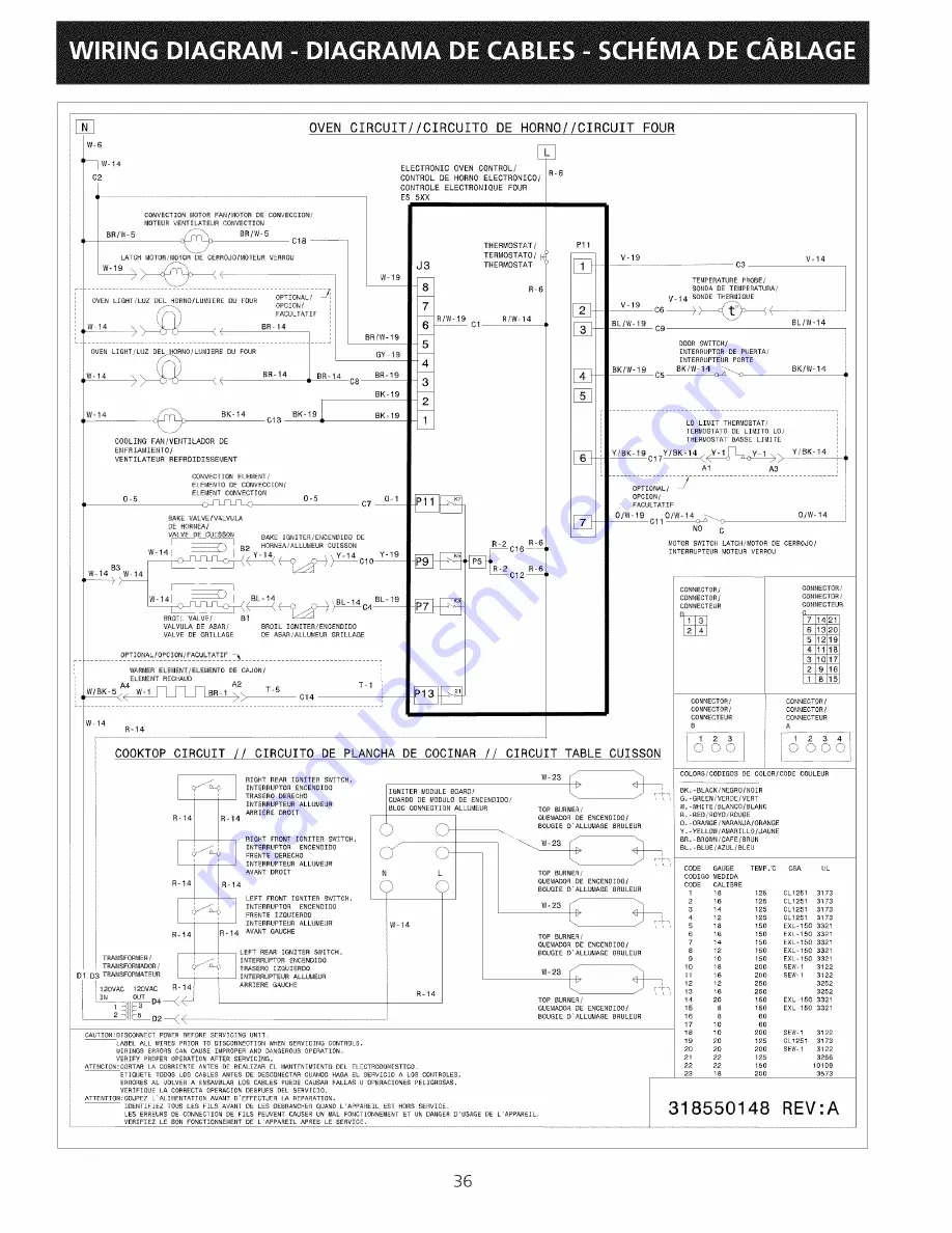 Frigidaire CPGS3085KF7 Скачать руководство пользователя страница 36