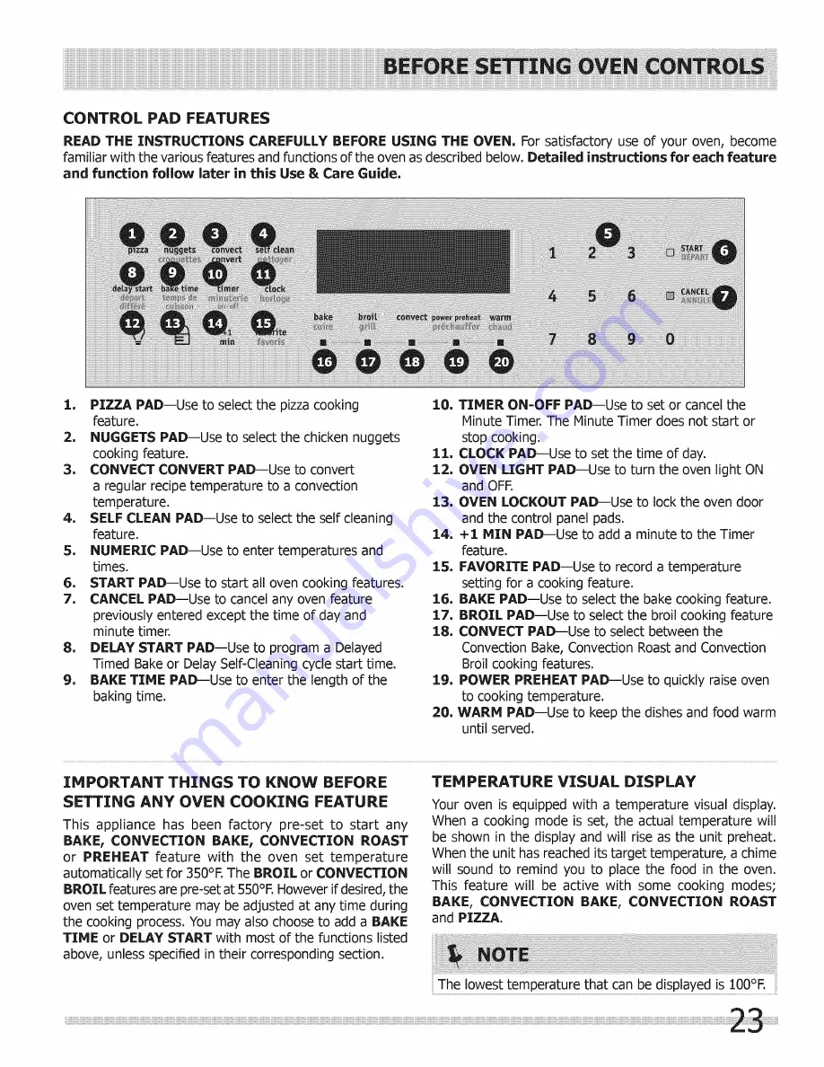 Frigidaire CPMC3085KF1 Скачать руководство пользователя страница 23