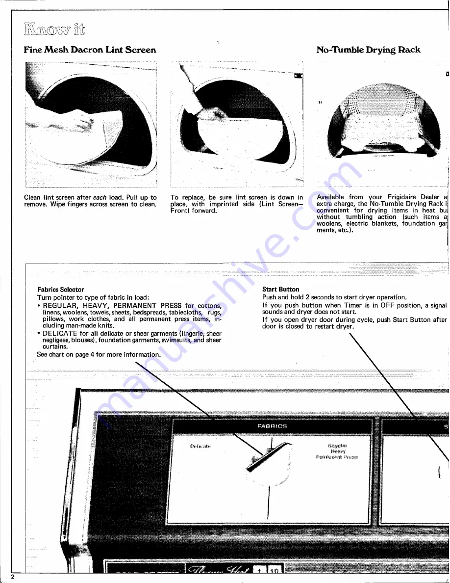 Frigidaire D3T1 Скачать руководство пользователя страница 2