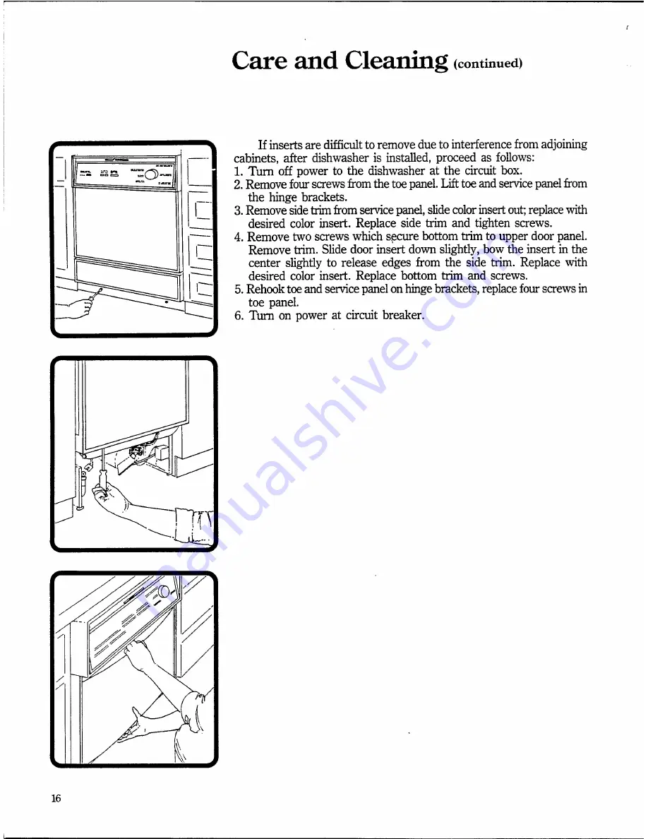 Frigidaire DW3300D Owner'S Manual Download Page 16