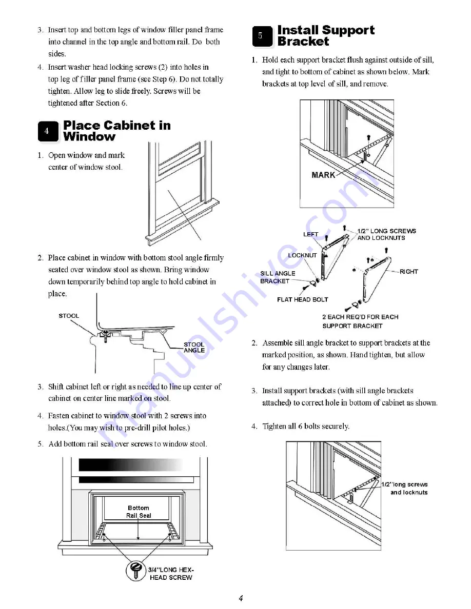 Frigidaire FAS25EQ2A Installation Instructions Manual Download Page 4